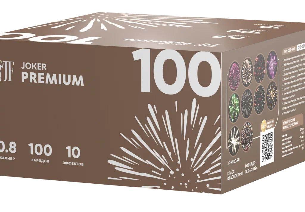 Фейерверк 100 залпов JF Premium 1 Салютная установка 100 залпов JF Premium